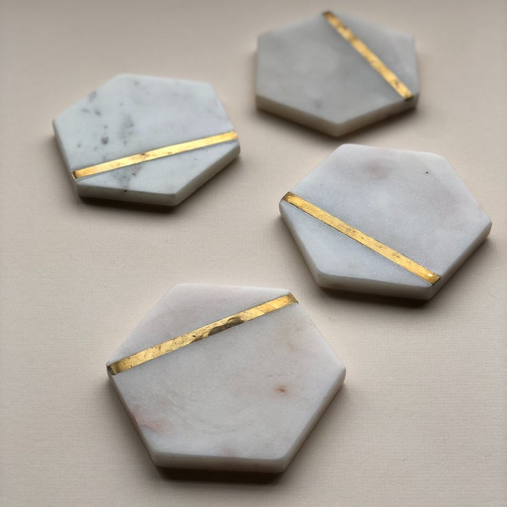 Marble Coaster Set of 4